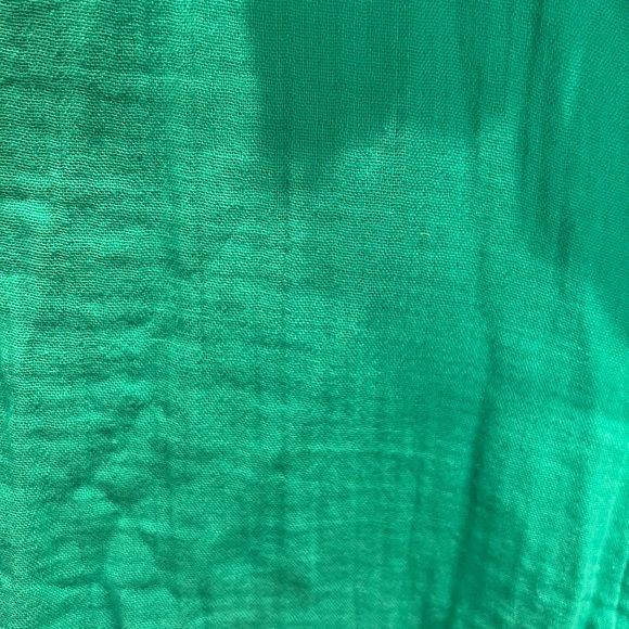 GAP Factory Green Gauze Button-Up Shirt - Picture 3 of 4